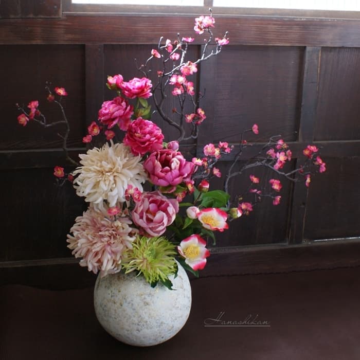 オフィスエントランスに飾る花レンタルフラワー